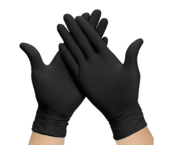 guante-de-nitrilo-negro-depilacion-tattoo-dermolite-4gasa-santex-talla-caja-de-100-unidades
