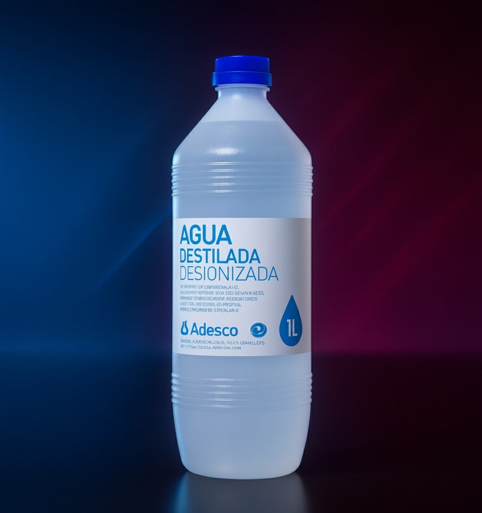 Agua Destilada Adesco 1L | Pureza Profesional para Artistas y Obras ...