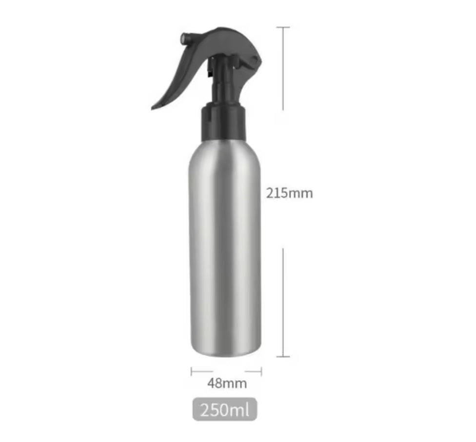 Botella Aluminio 250ml con Spray vaporizador