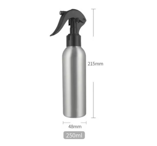 Botella Aluminio 250ml con Spray vaporizador