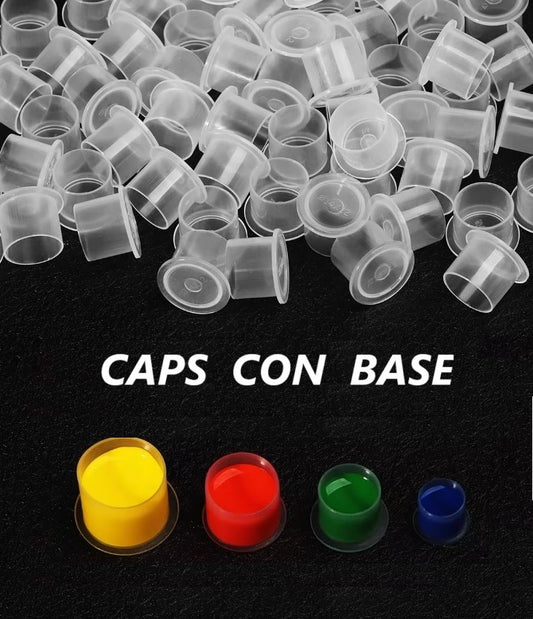 Caps con Base para pigmentos x 1000