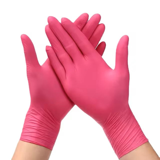 Guantes de Nitrilo Rosa