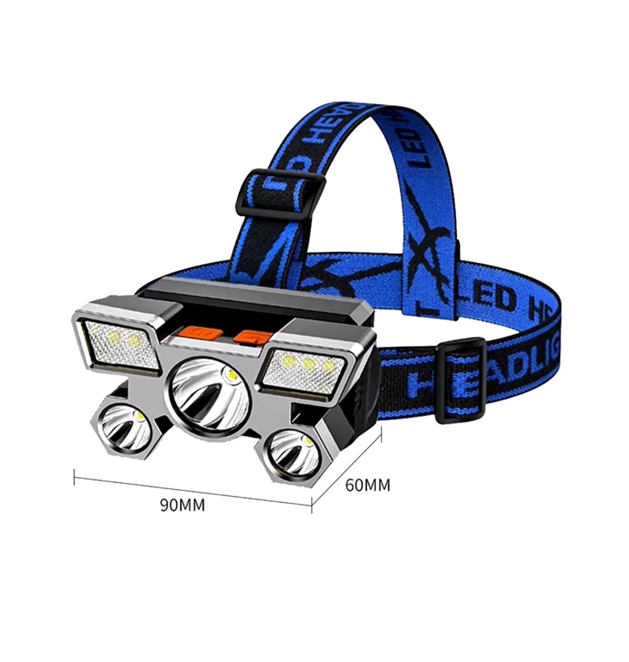 Linterna luz led Frontal Recargable