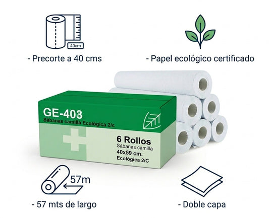 Rollo papel Camilla Ecolabel 57 (40 cms)