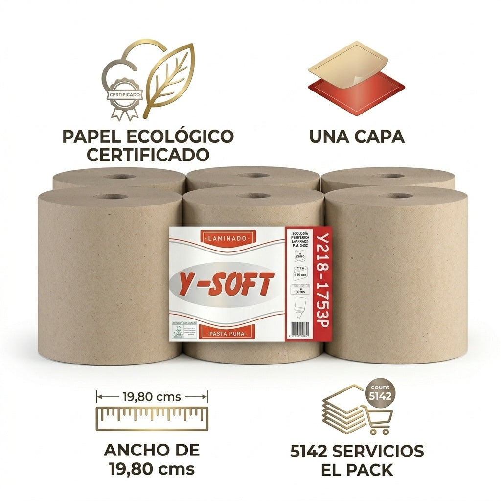 Rollo papel secamanos 6 x 85